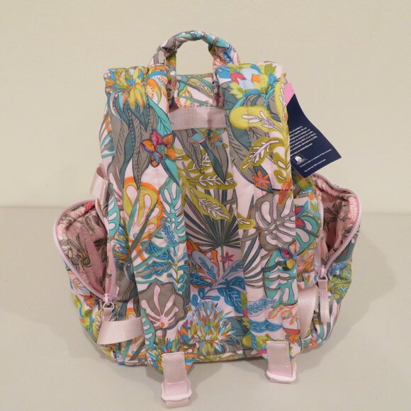 Women Backpack Cotton Roomy Lightweight Rain Forest Canopy Pastel Vera Bradley main image 13